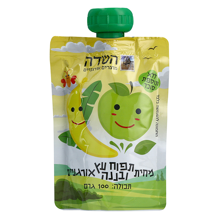 מחית תפוח עץ ובננה אורגני 100 גר סקווי