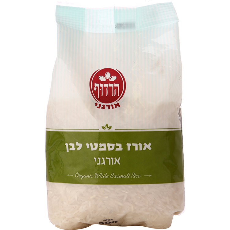 אורז בסמטי לבן אורגני 500 גר