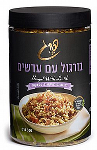 בורגול עם עדשים - "פרג" בורגול עם עדשים - "פרג"