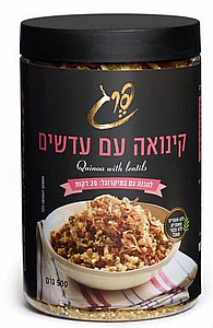 קינואה עם עדשים - "פרג" קינואה עם עדשים - "פרג"