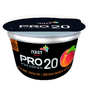 יוגורט בטעם אפרסק PRO 20 יוגורט בטעם אפרסק PRO 20